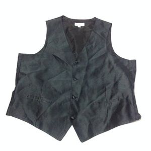Flow Formals Men's Suit Vest Black Size XLL
